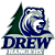A 2x2 contact sheet of four AIM buddy icons showing two variations of a Drew University logo and two versions of CoolBuddy.com text, with visible pixelation and transparency effects on the right side frames.