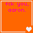 Four orange display pink text 'fck you, aaron.' with varying heart symbols at bottom-right corners