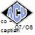 Static pixelated icon featuring a diamond-shaped central symbol with blue and white tones, surrounded by black triangular points, with text elements below on a transparent background.