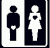 Two pixelated human figures side-by-side: a dark silhouette of a person with arms behind back on white background, and a light figure in dress holding heart shape on black background.