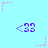 Light blue background with repeating purple '<33' symbols and pink/purple star-shaped pixel clusters with dotted lines.