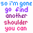 Pixelated text in blue, purple, and pink hues on the left side reads "so I'm gone go find another shoulder you can" with large orange letters spelling "CRY ON" on the right.