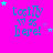 A bright pink background with cyan text reading 'tosilly' and 'rd as here!' surrounded by small stars in various colors.