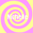 Four identical spiral patterns in yellow and pink with the name "Michelle" overlaid in white text on each spiral.
