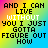 Two side-by-side animated frames of a pixelated text-based buddy icon with rainbow gradient background showing song lyrics that change between frames.