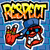 Pixelated graphic with bold yellow-orange gradient text 'REPEAT' above two red cartoon hands on blue background.