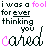 Animated text displays 'i was a fool for ever thinking you cared' with pink and black lettering on white background, showing sequential changes in highlighted letters.
