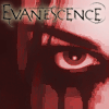 A six- of a stylized face with red and dark tones, featuring the text 'EVANESCENCE' above each