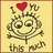 Pixelated icon shows a cartoon character with large eyes, messy hair, and a red heart above its head on a beige background.