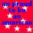 Red background with white stars and blue text repeating 'im proud to be an american' in a pattern