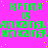 Bright pink background with repeating green text 'KENNA IS AMAZING!' and scattered yellow dots, partially cropped on the right.