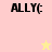 Four display 'ALLY(' text with a star symbol shifting position between on pastel backgrounds