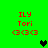 Green background with red text 'ILY Tori (3x3x3)' and two heart icons, one black and one green, in a
