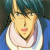 Animated sequence of a character with dark blue hair and light skin wearing a blue jacket over a white-collared shirt, showing subtle facial expression changes.