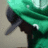 A static image with a red background, blue text reading "I... Luv... Kaityn!!!", and a small green-cloaked figure on the left.