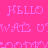 Pixelated text repeats across a pink background with alternating white and pink rectangular overlays.