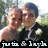 Two people in military uniforms stand outdoors with greenery behind them, one person's hand near their face; text at bottom reads "juta & lyle" and a date."