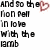 Pixelated text with red heart symbols on a white background, showing partial phrases about lions and lambs.