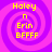 Four identical pixelated spiral icons with yellow text on purple and pink background, each displaying 'Holey n Erin BFFFF' in a