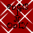 Red background with white diamond lattice pattern; black text elements 'odG3', 'Jr', and 'OdlY' arranged in vertical across four identical quadrants