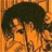 A 48x48 pixel buddy icon featuring a character with dark hair and orange-toned clothing on the left, paired with "Anime IM" text in white pixelated font on black background to the right.