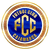 Circular icon with blue center, golden border, and stylized 'FCC' letters in gold on blue background.