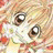 A 48x48 pixel buddy icon featuring a close-up of an anime-style character's face on the left and text elements on a black background on the right, presented as a contact sheet with two frames.