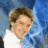 A 48x48 pixel buddy icon featuring a person with light brown hair in a white shirt against a blue background on the left, and green text reading "Original Icons .com" on a dark green background on the right.