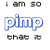 A 512x256 contact sheet displaying two animated frames of a pixelated text-based buddy icon with blue and purple gradient lettering on white background.