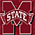 Animated contact sheet of a Mississippi State University logo icon with two identical frames on the left and a