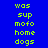 Blue background with yellow text in three ; red rectangular blocks appear and disappear across the