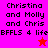 Pixelated text and star symbols on a split background of pink, magenta, red, and bright pink sections.