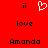 Red background with two vertical black bars, a white heart outline, and repeated text elements.