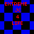 Red text on blue and black checkered background with animated diamond pattern transition.