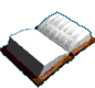 open book icons with varying page angles and shading, displayed on a gray background