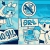 Pixelated blue-toned image shows a stylized character with large eyes and a circular head, alongside abstract shapes including a rounded rectangle containing 'B' text.
