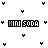 pixelated 'HINI SODA' text icons with varying color schemes on a white background, some showing animation changes