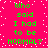 Bright pink background with scattered white dots, green text repeating "Who said I had to be NORMAL?" in two vertical