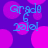 Pixelated blue text 'Grade 6 2010!' on purple background with pink circles, repeated in a pattern