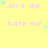 Yellow background with repeated 'love me' and 'hate me' text in pink, each paired with small blue stars; some star positions shift slightly across frames.