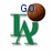 Green stylized 'W' with brown basketball and blue text above it, changing from 'GO' to 'DA' then 'Girls'.