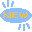 Four pixelated blue and yellow speech bubbles with "NEW" text, each containing light blue raindrop shapes on a gray background.