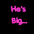 A 3x2 contact sheet of a pixelated animated icon featuring pink text and a cartoon monster on black background, with visible frame-to-frame changes in text content.