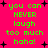 Bright pink background with green pixelated text reading 'you can NEVER laugh too much haha!' surrounded by black plus signs.