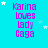 identical text-based icons on a cyan background with scattered white stars, each displaying 'Karina loves lady Gaga' in pink pixelated text