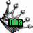 A single animated crown icon with three distinct text labels displayed sequentially: 'Dha', 'Names', and 'QueenB' in green, cyan, and pink respectively.