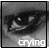 12 grayscale eye close-ups with text labels beneath each, showing variations in label color and content