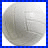 A static image shows a pixelated gray sphere on the left and a light blue star with text on the right, bordered by a blue checkered frame.