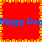 Red background with yellow square border, blue text "Diggy Dog" repeated horizontally across two