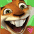 Animated contact sheet of a cartoon tiger's face with two frames showing mouth expressions and heart symbols, green background.